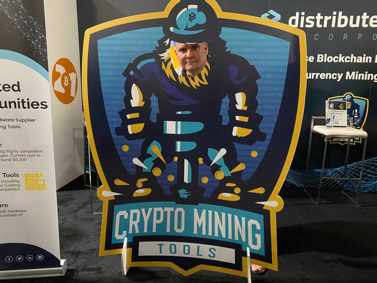 DLedgerInc's tweet photo. If you are attending the Bitcoin 2021 Conference in Miami, come stop by Booth 255 for a picture and a chance to win $1500 in BTC. #Bitcoin2021 #BTC #DLI #Miami #Booth255 #CryptoMiningTools #CMT https://t.co/PEZy6Uagw1