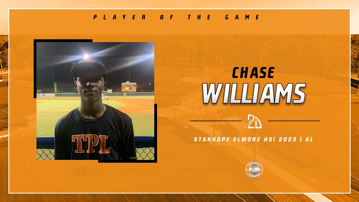 ⭐️ #TopPerformer ⭐️

Chase Williams:
2-4, 3RBI

Summer Team: <a href="/TheProspectLab/">TPL Baseball Development</a> National 2023
