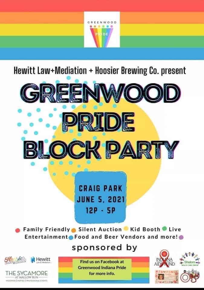 Come see Pride of Indy Bands tomorrow, Saturday June 5, at the Greenwood Pride Block Party! Geeks &amp; Grooves perform at 12:45 and Pep Band at 2:45. We'll also have an information table where you can learn about our upcoming performances and how you can join us as a musician!