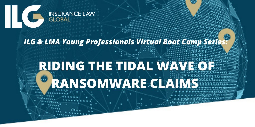 Next up in the ILG and Lloyd’s Market Association Young Professionals Virtual Boot Camp webinar series on Tuesday, June 8: Riding the Tidal Wave of #Ransomware Claims. Register today: weightmans.zoom.us/webinar/regist…