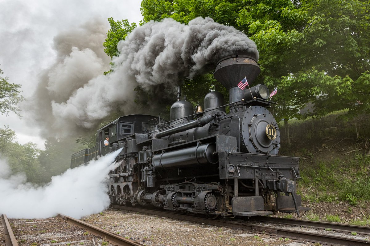 Shay 11 prepares for another day on the mountain. 🚂

- casstrain.com -