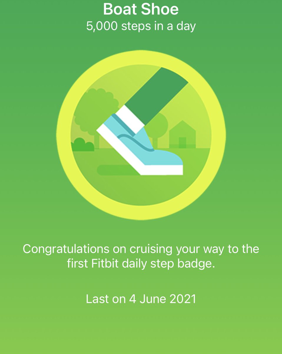 I walked 5,000 steps today and got the Boat Shoe badge with Fitbit! fitbit.com/user/9FVZ5Y #Fitstats 

So happy to take part in the CMS Step Up Challenge with my colleagues. Go Team 1 (A.K.A. the Red Hot Chilli Steppers)!😄 #lovemyjob #LifeAtCMS