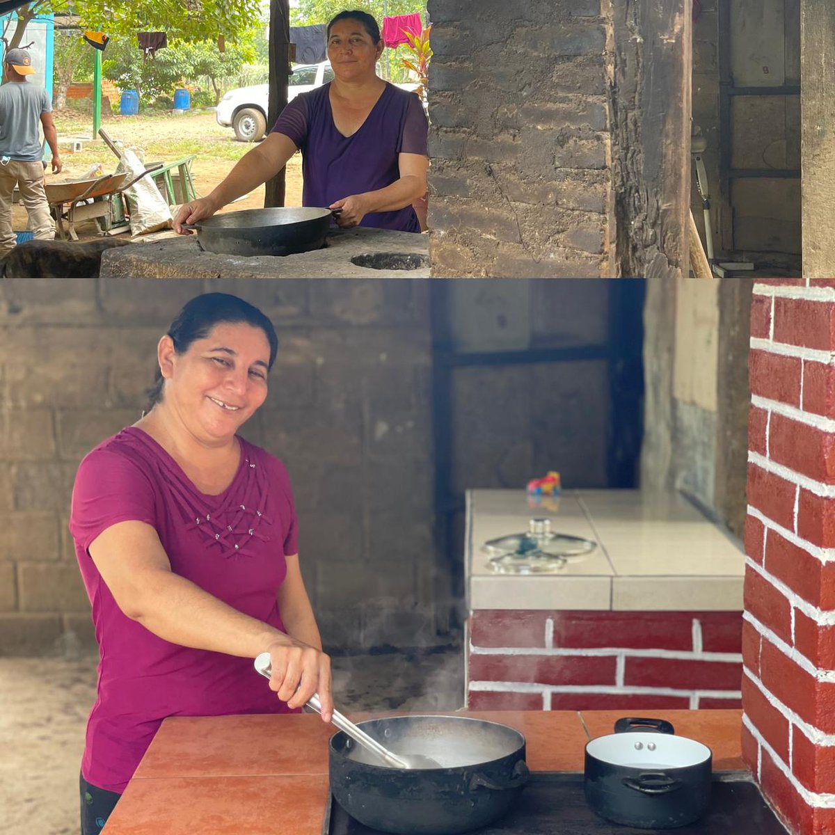 AmigosForChrist's tweet image. Out with the old, in with the new!

Doña Nelly's life is totally different with her Clean Air Kitchen. No more inhaling smoke over an open flame, no more worrying about respiratory disease. It's a great day!
#ThankYouGodForAnotherDayOfLife #CleanAirKitchen #Health