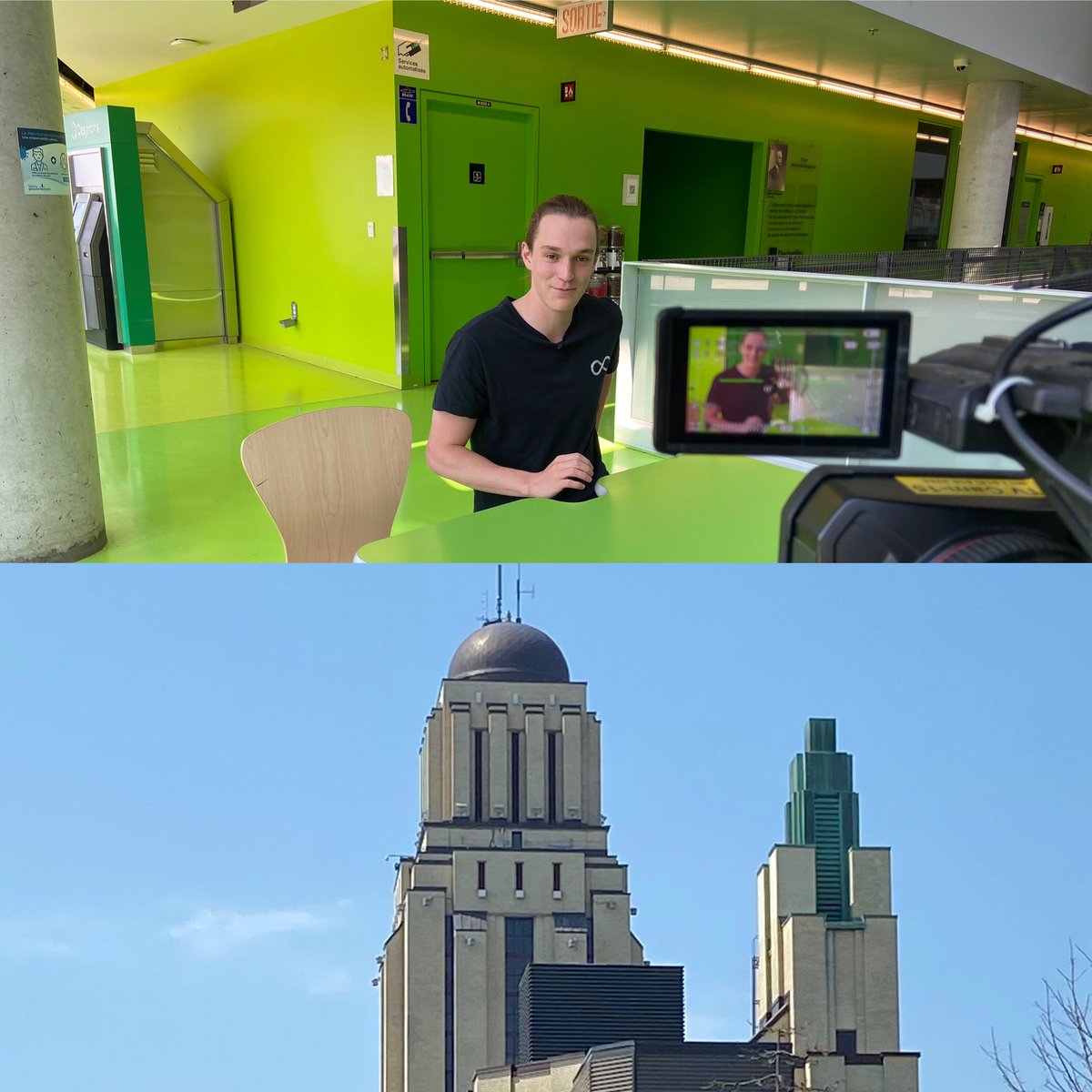 CTVChristine's tweet photo. It’s a race for the future of eco-travel ⁦@polymtl⁩ team of Engineering students are building a #Hyperloop pod prototype! #Polyloop pod Clark-1 can move at 1100km/h and is created by the first Quebec University team to work on this technology ⁦@CTVMontreal⁩ 🚇 https://t.co/iMUBaH86zX