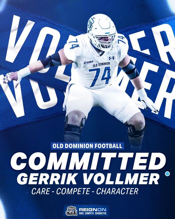 Gerrik Vollmer (@gerrikvollmer) on Twitter photo First off I want to thank every coach who reached out to me and gave me an opportunity to play for them, with that being said I will be committing to Old Dominion University!! #GoMonarchs <a href="/ODUFootball/">ODU Football</a> First off I want to thank every coach who reached out to me and gave me an opportunity to play for them, with that being said I will be committing to Old Dominion University!! #GoMonarchs <a href="/ODUFootball/">ODU Football</a>