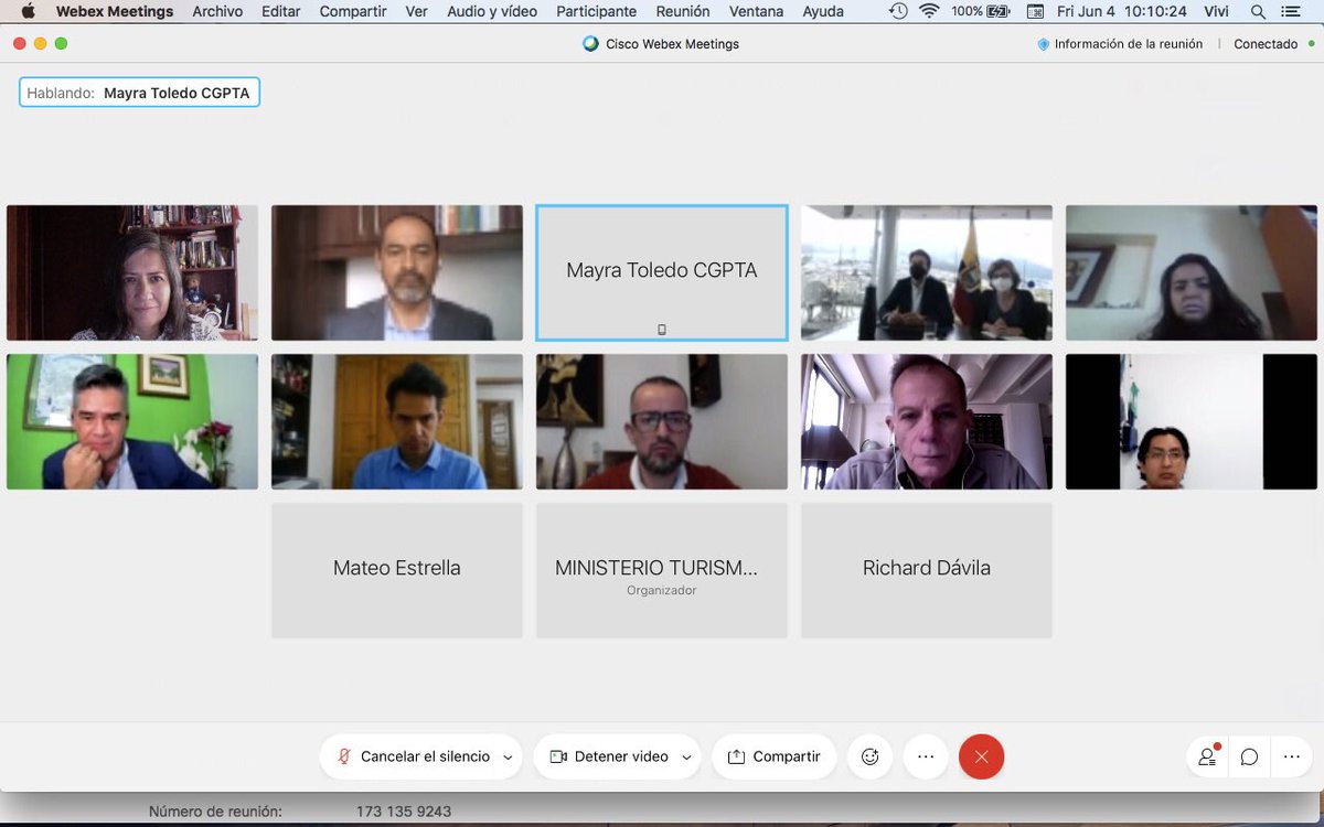 Primera reunión con el Ministro de <a href="/TurismoEc/">Viceministerio de Turismo Ecuador 🇪🇨</a> y con las cabezas de las asociaciones de guías de turismo del Ecuador. Participaron de Cuenca <a href="/mtoledito/">May Toledo</a> , del Guayas <a href="/RicardoCarreraN/">RicardoCarreraNicola</a> , Guías de montaña <a href="/AseguimEC/">ASEGUIM Ecuador</a> , la <a href="/CorporacinDeGu1/">Corporación De Guías de Turismo del Ecuador</a> y #Asoppeturec