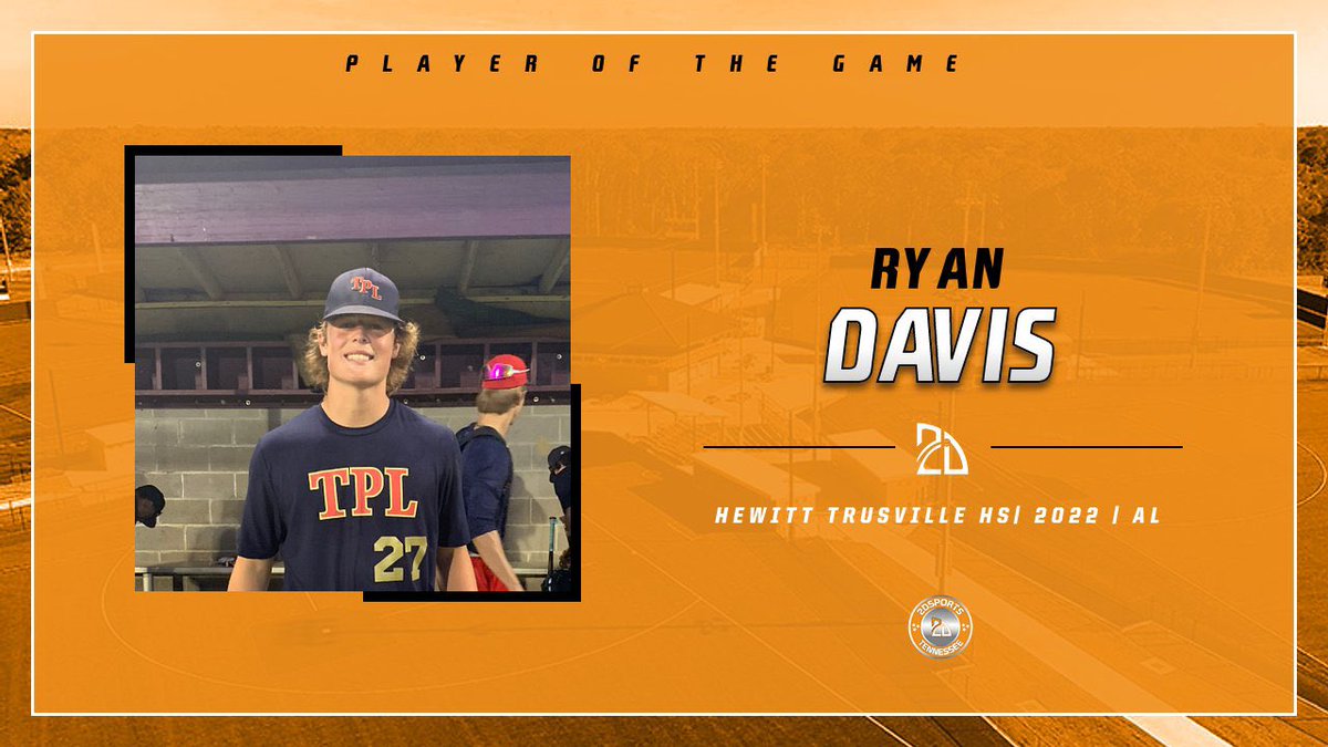 2D Sports Tennessee (@2dsportstn) on Twitter photo ⭐️ #TopPerformer ⭐️
Ryan Davis (@RyanDav60511706)
2-2, 2B, 1B, BB, RBI
Summer Team: <a href="/TheProspectLab/">TPL Baseball Development</a> ⭐️ #TopPerformer ⭐️
Ryan Davis (@RyanDav60511706)
2-2, 2B, 1B, BB, RBI
Summer Team: <a href="/TheProspectLab/">TPL Baseball Development</a>