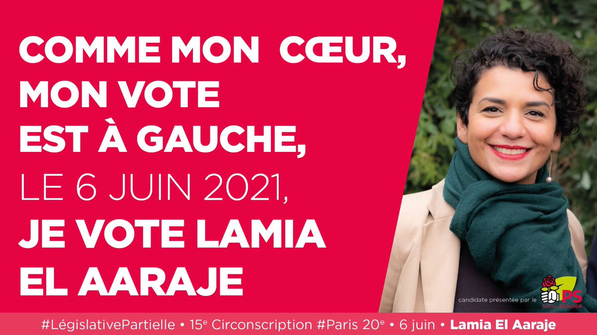 Cette semaine nous sommes allés à votre rencontre pour parler des combats que <a href="/lamiaela/">Lamia El Aaraje</a> souhaite mener pour vous à l'Assemblée💪

🗳Dimanche prochain à #Paris20 votez pour une députée déterminée à défendre nos valeurs de Gauche, républicaines et humanistes votez <a href="/lamiaela/">Lamia El Aaraje</a>✊
