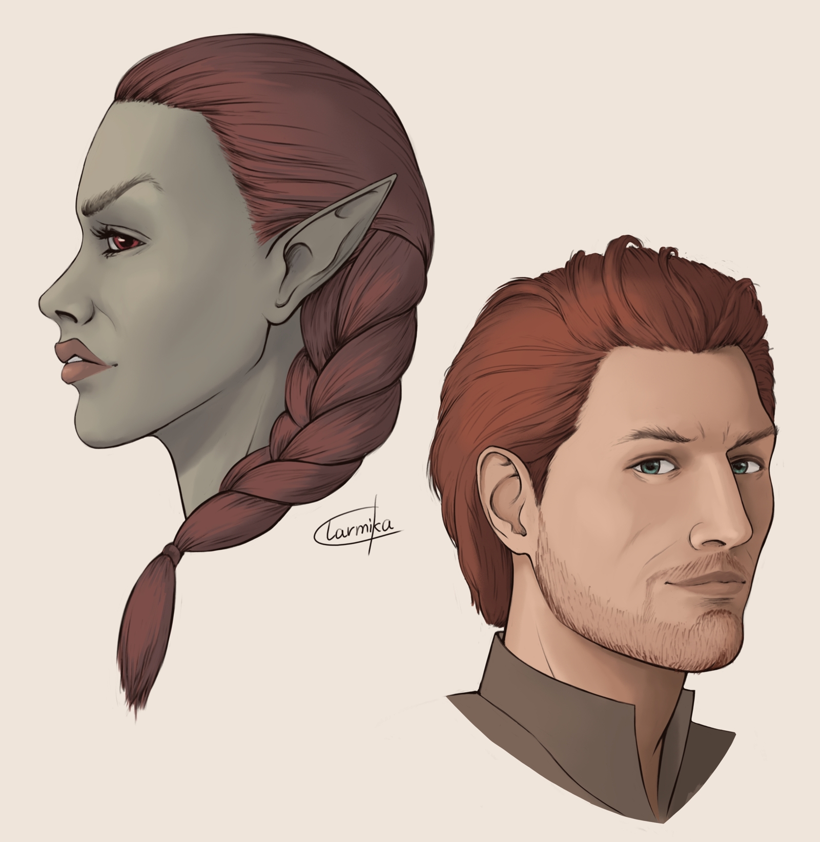 Tarmika_art on Twitter: "Did a drawing of our new friends in @TESOnline