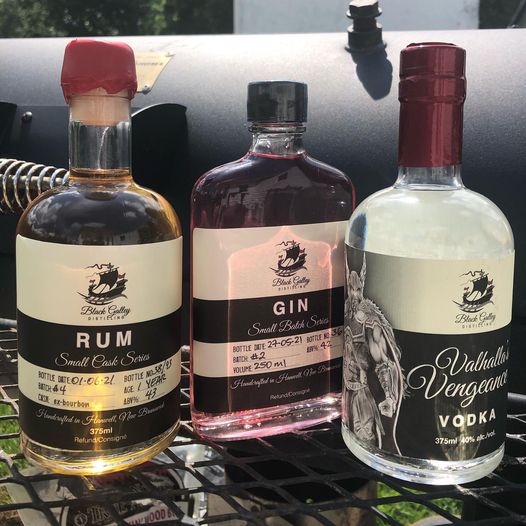 I have a trifecta of <a href="/BlackGalley/">Black Galley Distilling</a>: Valhalla’s Vengeance Vodka, Small Batch Hibiscus Gin, &amp; Small Cask Rum.
Which should I review 1st in a new video series?
#upyourbrand #spiritsreview
Comment below &amp; you might win 1 of our (super-short-run!) #SmallBatchSummer stickers.