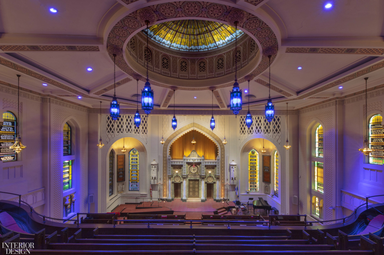 InteriorDesign's tweet photo. Modern lighting from @Lutron and @ketralighting transformed the historic Park Avenue Synagogue in Manhattan: https://t.co/bGT13hJSYi https://t.co/8XxIkgsKUs