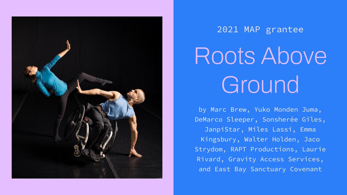 AXISDanceCo's tweet photo. We're so honored to be recipients of the 2021 MAP fund for our production "Roots Above Ground," alongside 55 other extraordinary grantees across the country! #MAP21

Learn more at https://t.co/K8qllrFuCq https://t.co/CHRj6iZ6g9