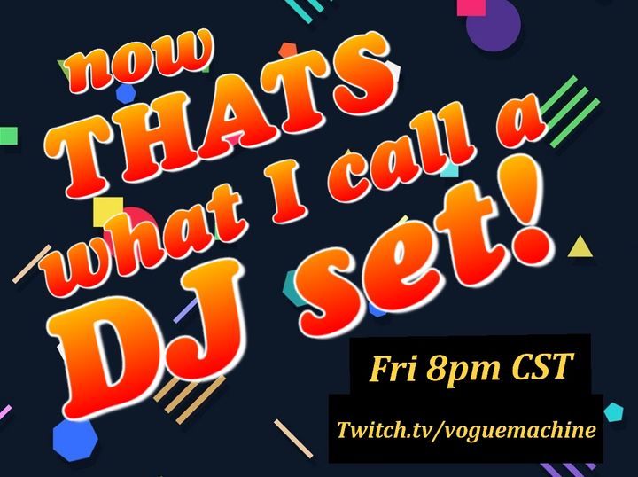 Come dance the night away with us tonight at Twitch.tv/voguemachine 8pm CST.

#music #electronicmusic #dj #djset #Livestream #streaming #twitch #housemusic #Dance #hiphop