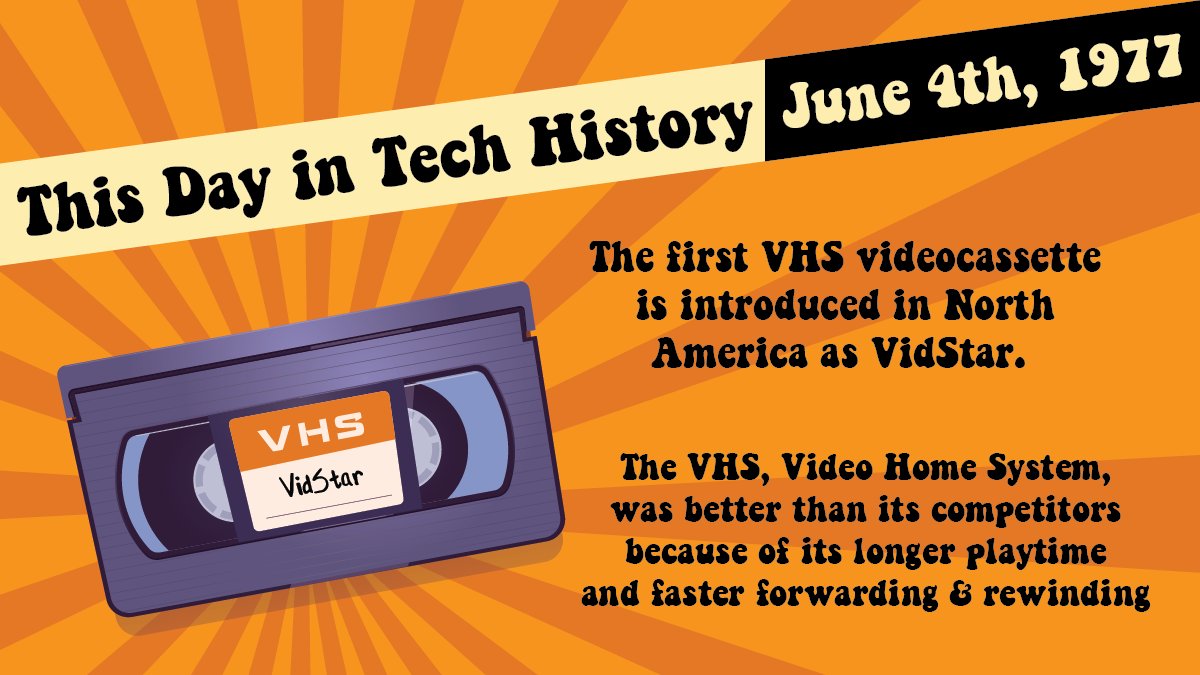 Today's #techspotlight features a classic piece of technology history that has made significant advancement in technology, the VHS!

#techhistory #ITServiceDesk