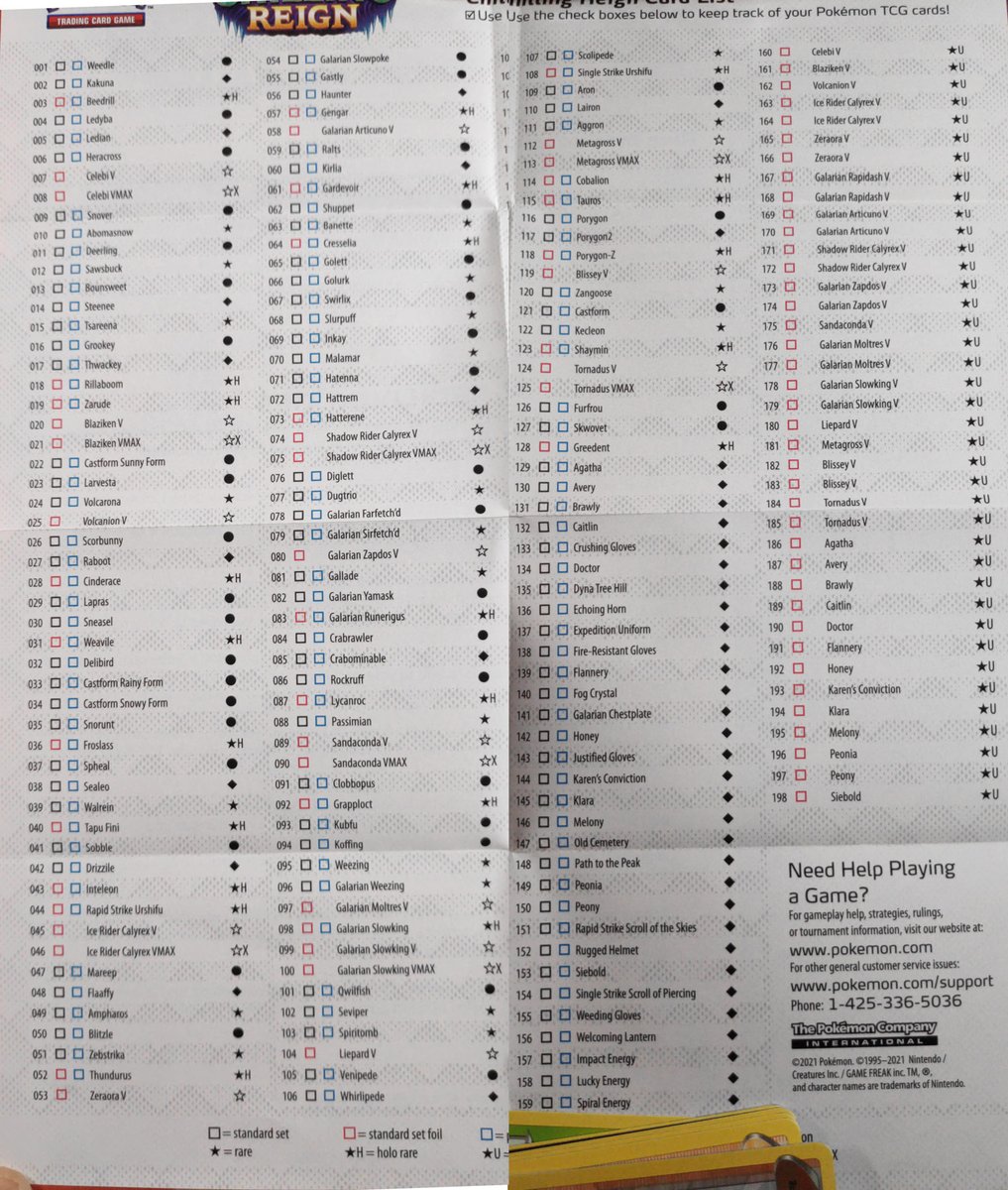 Sword & Shield - Chilling Reign set list Read more on PokeGuardian  https://t.co/VupQClYo8g