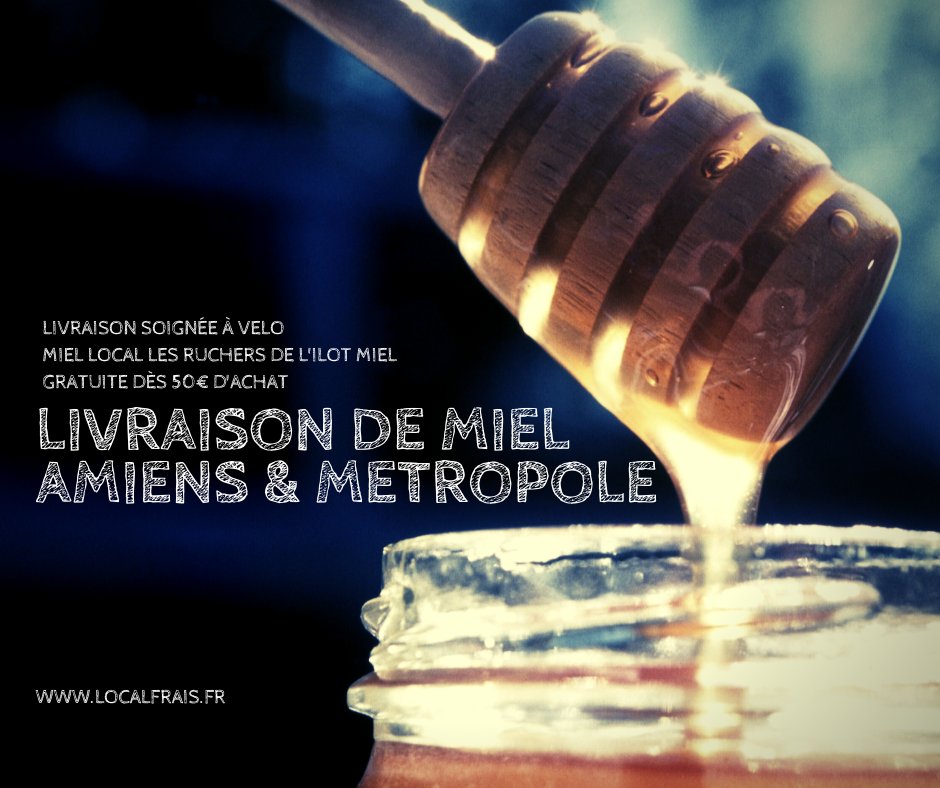 FraisLocal's tweet photo. Livraison à domicile de miel 🍯🐝

Le délicieux miel "Les ruchers de l'Ilot Miel" est à portée de clic, livré chez vous gratuitement dès 50€ d'achats

Miel de printemps, Miel de juin, Miel d'été (derniers pots) -> 250g / 500g

🚲 #Amiens &amp; Métropole

👉https://t.co/Fng9ZgvXsA https://t.co/p4IYtt96d3