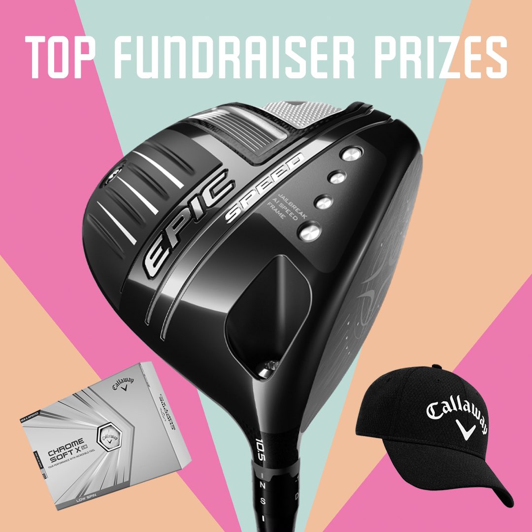 We’ve got some sweet prizes to give away to this year’s top fundraisers! New Epic Speed driver, Chrome Soft balls, fancy hats &amp; that’s just the beginning. Sign up for the Sunday Funday fundraiser today - link in bio! #sundayfunday2021 #marathonmondaygolf