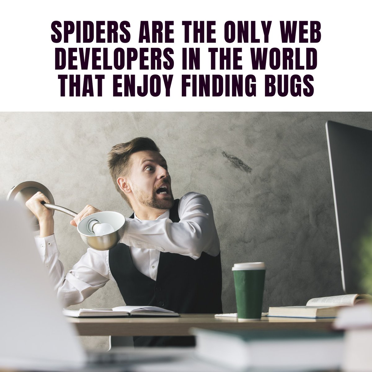 county_micro's tweet photo. Enjoy your weekend everyone!
.
.
.
.
.
#funfact #funfactfriday #webdeveloper #programmingmemes #findingbugs #memes #spidermemes #happyfriday #justforfun #killitwithfire #codingjokes #softwaredeveloper #techmemes https://t.co/o0IxAFQGNj