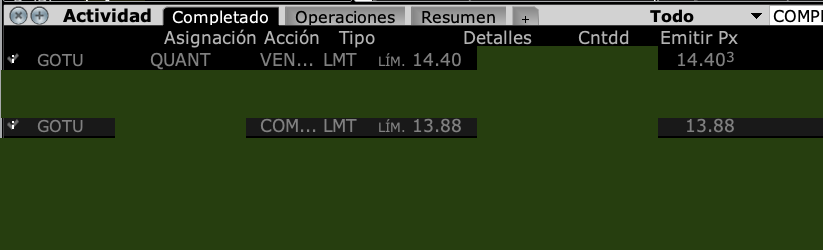 Quant_Dynamics's tweet photo. 🔥🔥🔥 + 1,348% GANANCIA ANUALIZADA 🔥🔥🔥
$GOTU
4 Junio 2021 Compra $13.88
4 Junio 2021 Venta $14.40
1 día transcurrido
+3.75% GANANCIA NOMINAL
#FelizViernesATodos
#TRMX
#ENQUEINVERTIR
INVIERTE CON LOS PROFESIONALES 3322570726 https://t.co/1B0wCVni2v