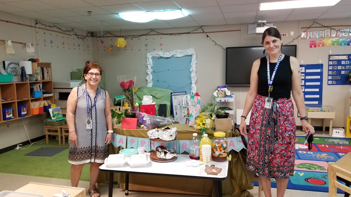 A very happy birthday to two of our preschool teachers! Mrs. Delcy &amp; Mrs. Leonard! 🥳