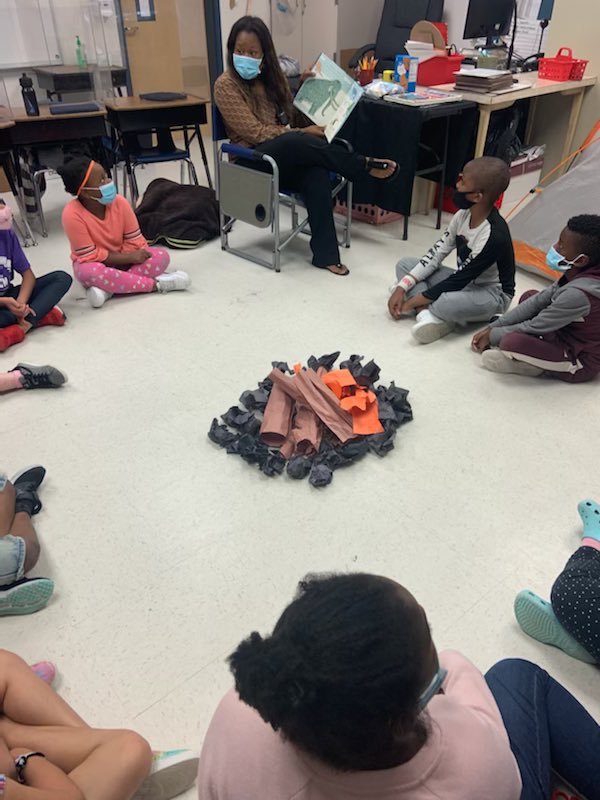 Steadham_Eagles's tweet photo. Steadham Eagles enjoying a great camp fire story with Mrs. Hobbs and Mrs. Spears! #soaringsteadhamstyle @jrhobb01 @ValSpears4 https://t.co/LoUl5s9Aq1