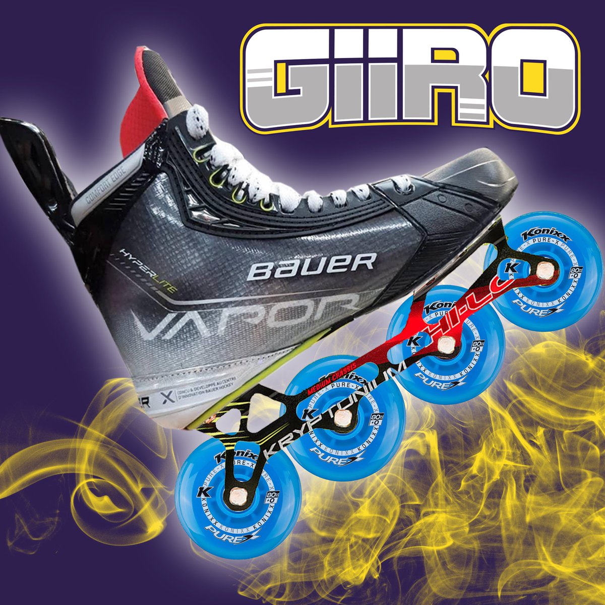 GIIROSports's tweet photo. Call it HYPE… 😉🤩🕺🏽
@BauerHockeyUK @PuckStopUK @SkateStationUK @RollerdadNews @konixxhockey https://t.co/yuW8Ox3cir