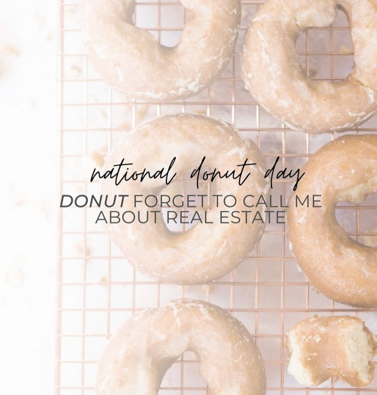 Happy National 🍩 Day!!! Go and find yourself a free don’t AND “donut” forget to call me 📞 about all of your real estate needs! 🏡 

#nationaldonutday #krispiekreme #dunkindonuts #realestate #buying #selling #hotmarket #marketexpert #bhhs #estatesbywendyteam #eastbayca