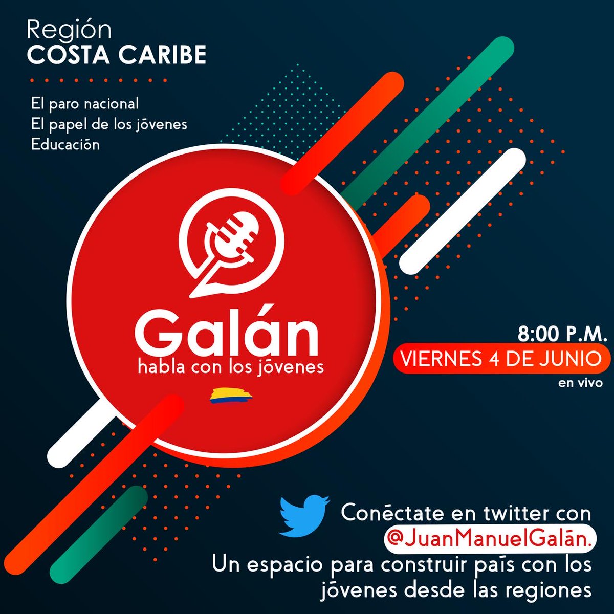 Esta noche, tod@s invitados a las 8pm, vamos a conversar con l@s jóvenes 👇