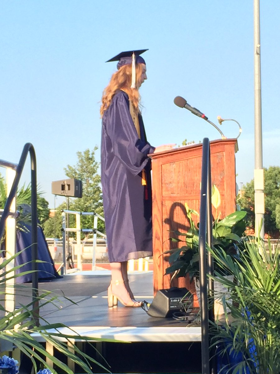 Valedictorian, Jacqueline K , “Soak it in!” And Salutatorian, Madeline M, “I’m a mosaic of everyone I encounter.”