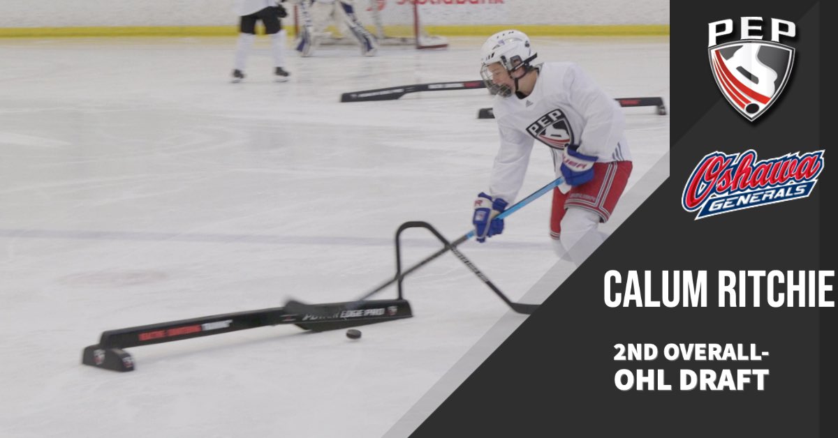 Congrats to PEP Athlete Calum Ritchie on being selected 2nd Overall by PEP Development Partner the Oshawa Generals! #OHLDraft #PEPHockey <a href="/Oshawa_Generals/">Oshawa Generals</a>