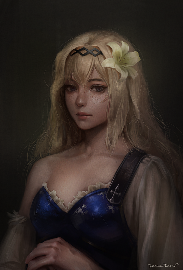 ddengart's tweet photo. Haven't been able to post too much new art recently, here's an old piece that I re-painted a bit! Jeanne from Granblue Fantasy #グラブル https://t.co/QJ0kGCxWt5