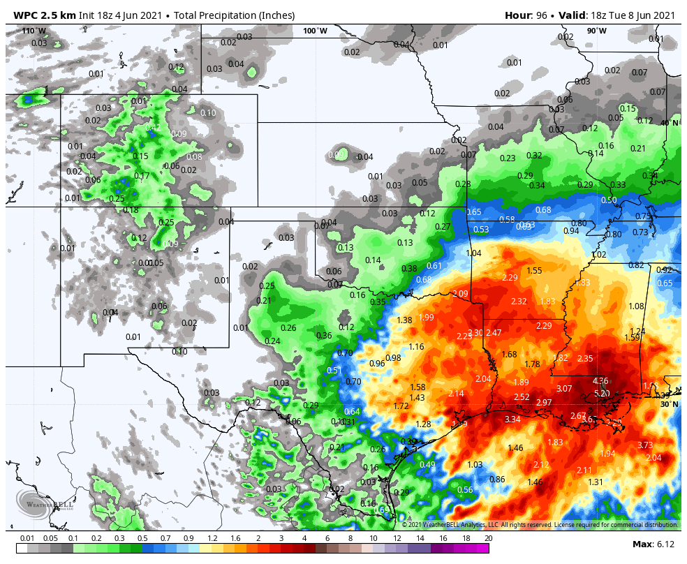 Eric Berger on Twitter "Accuweather forecasts "up to 2 feet of rain