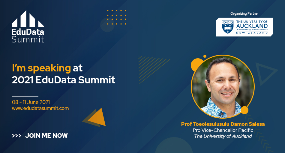 AucklandUni's tweet image. Pro Vice-Chancellor Pacific @DamonSalesa will be giving a keynote titled &apos;The University as a Learning Village&apos; at the upcoming #EduDataSummit2021 on Wednesday 9 June, 5-5.30am GMT+1 / 4-4.30pm NZT.
events.bizzabo.com/215825/agenda/…