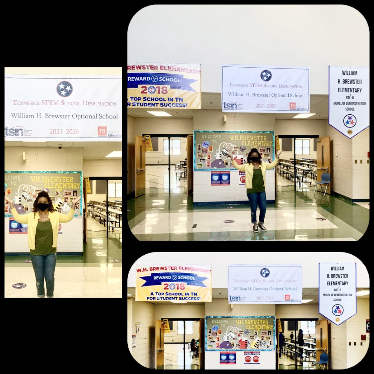 AngieA87985859's tweet photo. We finally had a chance to put our STEM Designation banner up! #stemdesignated #steamingahead #rtibdemonstrationschool #2018rewardschool https://t.co/MSHMAK8XYA