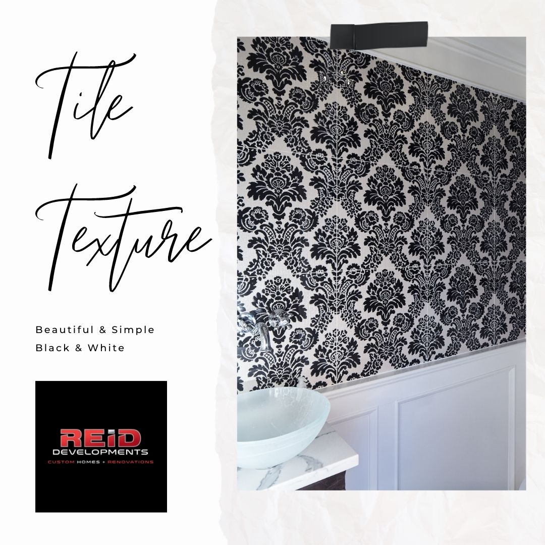 When you are looking to create that feature wall in your home, the powder room is a great place to consider.
.
.
.
#tile design #tile #tilevancouver #vancouverdesign #vancouverhomedesign #vancouverbuilder #reiddevelopmentsbc  #yvrbuilder #yvrdesign #blackandwhite