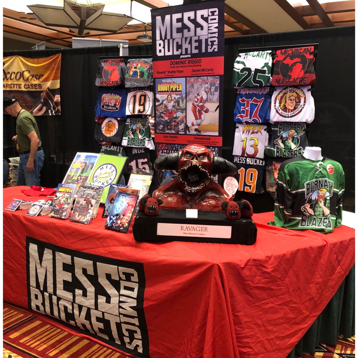 MessBucketComic's tweet photo. #420cannaexpo is about to start! Come get your gear from Messy Buckets and… shhh but it’s rumored that @DarrenMcCarty4 might stop by the booth. #messbucketcomics #comics #weedcon #soaringeagle #comiccon #indie #420cannaexpo #love #instagood #photooftheday https://t.co/45gcvORxQz
