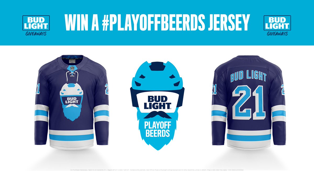 Look nice on the ice. RT and follow for the chance to win this Playoff Beerds jersey! #Sweepstakes