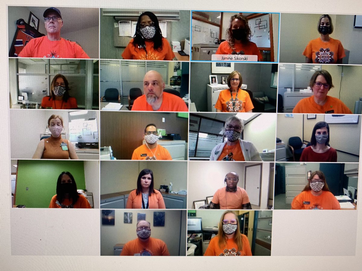 The leaders of TD Alberta North took some time today to reflect and pay respect to those indigenous colleagues, clients and communities affected by the tragic news these last few days. #EveryChildMatters