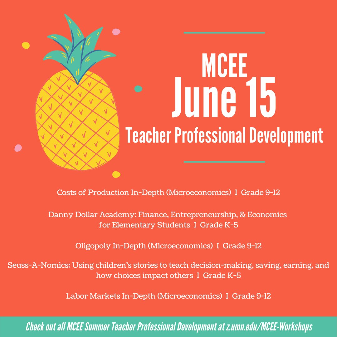 There's still time to register for MCEE's FREE June Workshops! Register today at z.umn.edu/MCEE-Workshops
