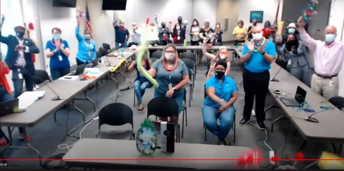 KevinEdLeader's tweet photo. A great day for @pbcsd HR Division - Had a watch party to receive the @FloridaSterling GSA and we also were the Team Showcase Champion! @gonzalo_lacava @SuptFennoy @carlene_millen  @emichel99 @markfmitchell @ShannonPBCSD https://t.co/IjisyvT75b