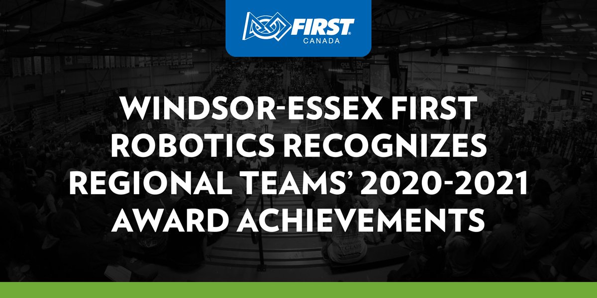 WEtech Alliance (@wetechalliance) on Twitter photo This season <a href="/FIRSTRoboticsWE/">Windsor Essex FIRST</a> teams took on virtual format for challenges and awards.
Check out the full list of teams and their respective awards. Congratulations to all! 🤖👏
➡️ bit.ly/3ifk5Cg
#YQG #CKont #FIRSTrobotics #FRC #FLL #FTC #FIRSTCanada #Robotics #Awards This season <a href="/FIRSTRoboticsWE/">Windsor Essex FIRST</a> teams took on virtual format for challenges and awards.
Check out the full list of teams and their respective awards. Congratulations to all! 🤖👏
➡️ bit.ly/3ifk5Cg
#YQG #CKont #FIRSTrobotics #FRC #FLL #FTC #FIRSTCanada #Robotics #Awards