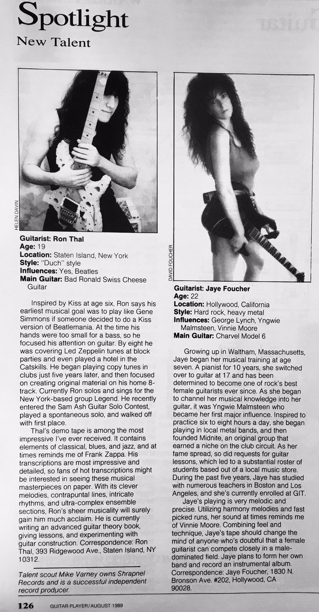 1989 spotlight on 19 year old <a href="/bumblefoot/">Bumblefoot</a> with the Swiss Cheese guitar, originally a 1983 Ibanez Roadstar. 
🎸<a href="/ibanezofficial/">Ibanez Guitars</a> <a href="/IbanezJapan/">IbanezJapan</a>