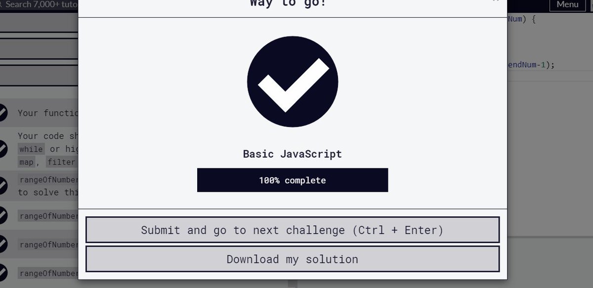 axecancode's tweet image. Day 15 of #100DaysOfCode and I&apos;m done with the Basic JavaScript module on @freeCodeCamp