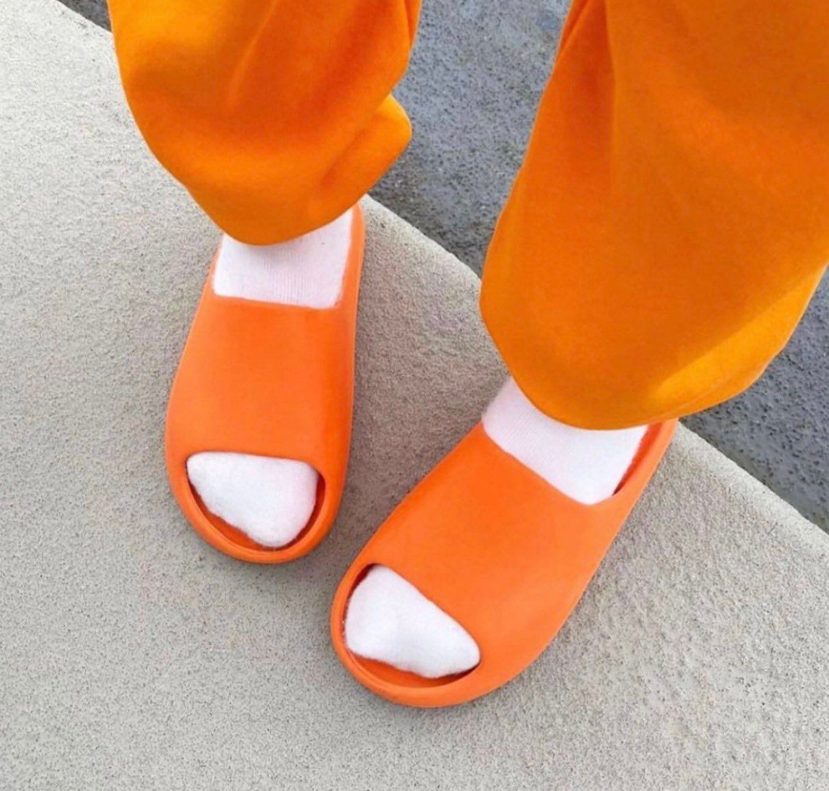 JustFreshKicks on X Yeezy Slide Enflame Orange June 21st https t 6MkqsmpZ12 X