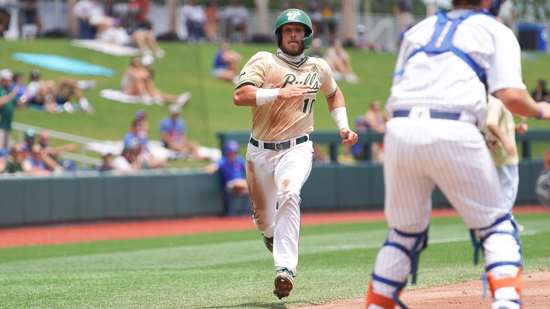 Usf Baseball Passed Ball Wild Pitch Sully Scampering Home Usf 4 Uf 2 Hornsup T Co 9jlakcxh3y Twitter