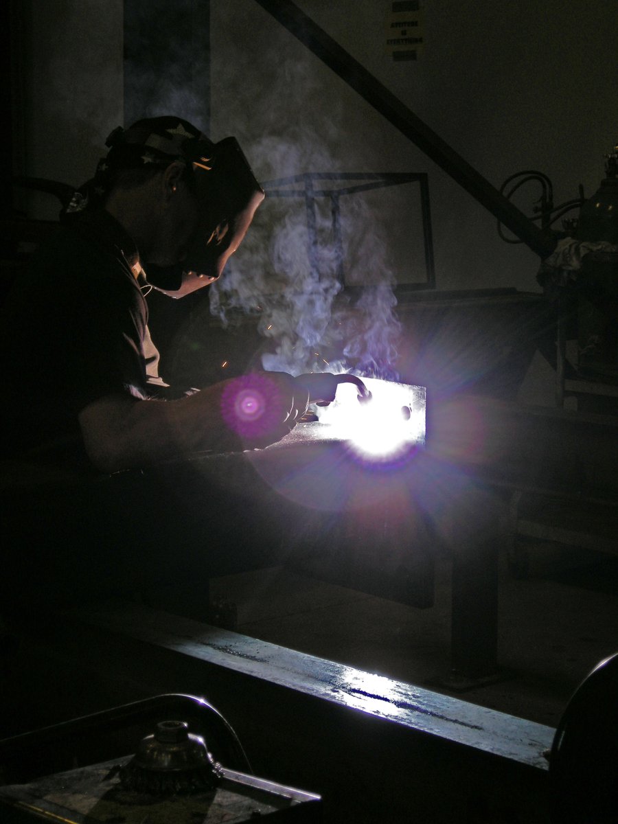 llc_trc's tweet photo. A local fabricator in their natural environment. A species able to exude heat at 3,200 degrees, these hard workers are diligent providers and skilled craftsmen with foraged metals...

#CustomFabrication #Fabricators #Welders #Welding #Weld #Stairs #Framing #MiscellaneousSteel https://t.co/ZbqEgGhsJu