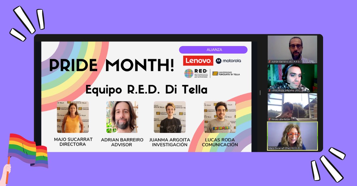 PRIDE MONTH
Esta semana iniciamos la Alianza con Lenovo/Motorola para acompañarles en su Pride Month 2021. Gracias por confiar en la #REDDiTella. Esto recién comienza, nos queda por delante un mes lleno de actividades y experiencias para compartir.