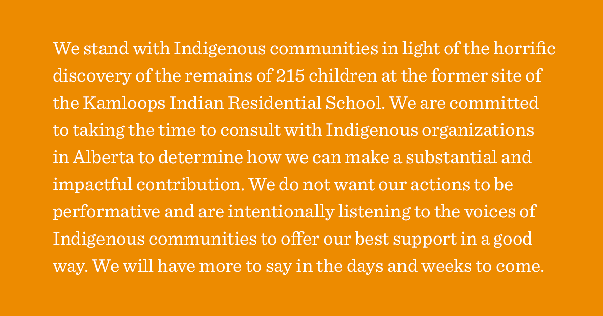 atbfinancial's tweet photo. We stand with Indigenous communities in light of the horrific discovery of the remains of 215 children at the former site of the Kamloops Indian Residential School. https://t.co/yL1oFCC8Bu