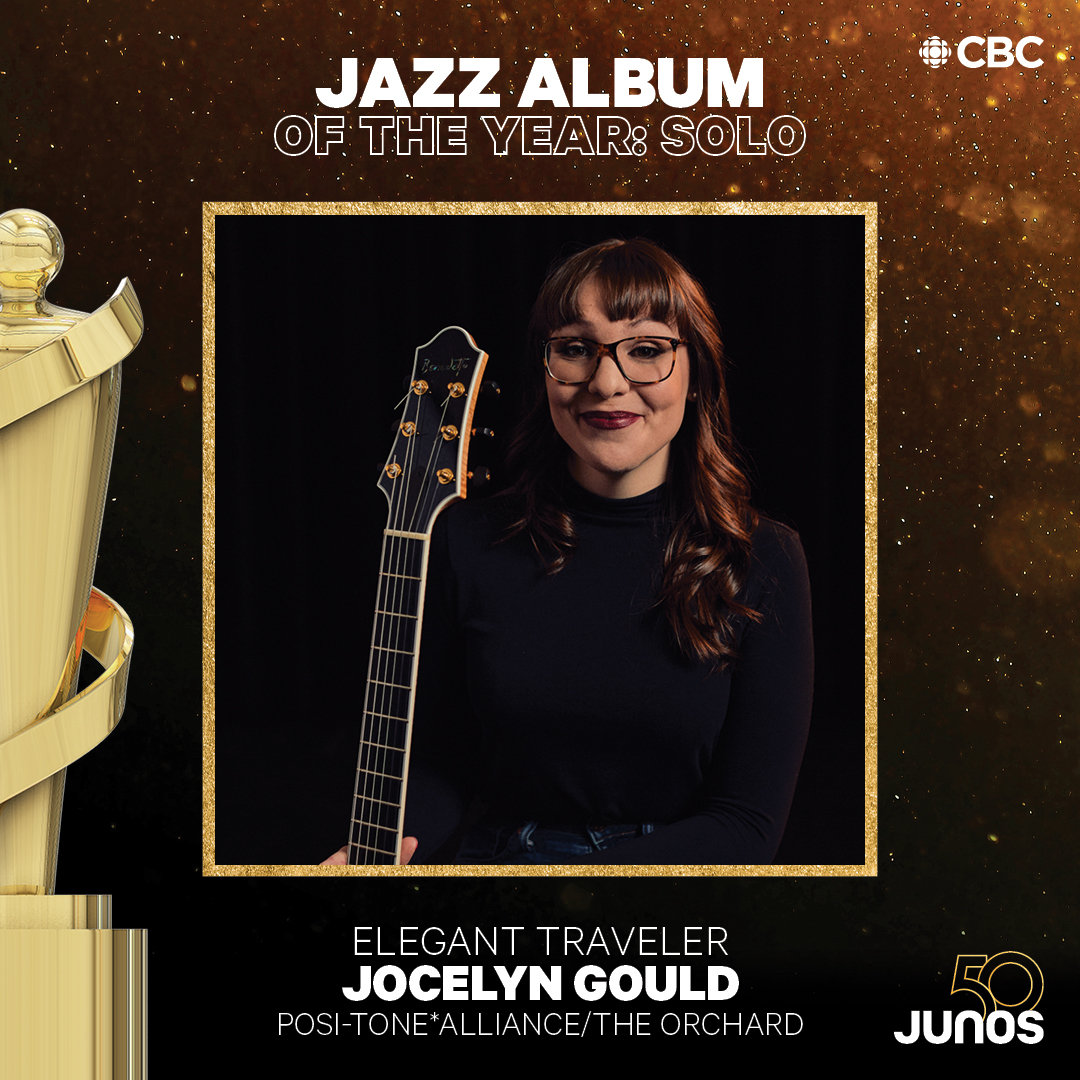 TheJUNOAwards's tweet photo. And the winner for Jazz Album of the Year: Solo is…

@Jocelyn_Gould - “Elegant Traveler” https://t.co/1ycuNghHZe