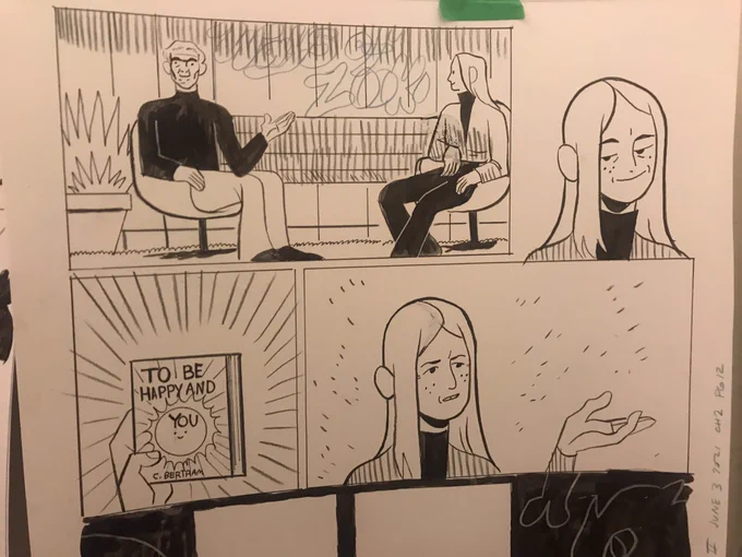 Caroline making a brief cameo in #Eden2 . She's older and wiser and the author of self help books like "to be happy and you" 